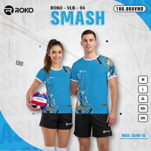 Áo Thể Thao ROKO VLB-04 Smash - Màu Xanh Ya Năng Động
