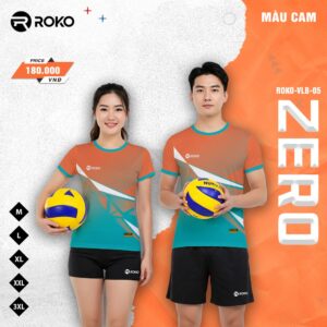 Áo thể thao ROKO-VLB-05 màu cam – Năng lượng nổi bật cho vận động chuyên nghiệp