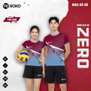 Áo Thể Thao ROKO-VLB-05 Màu Đỏ Đô Năng Động