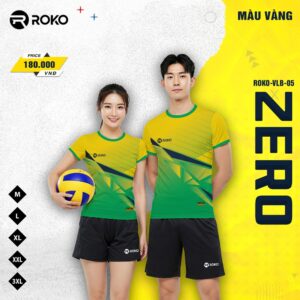 Bộ Quần Áo Thể Thao ROKO Màu Vàng Tươi - Mã ROKO-VLB-05