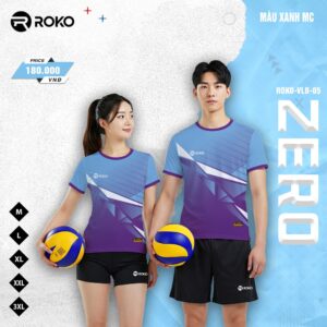 Áo Thể Thao ROKO-VLB-05 Màu Xanh MC - Năng Động & Cá Tính