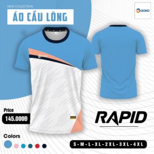 Áo Cầu Lông Roko RAPID – Màu Xanh Dương