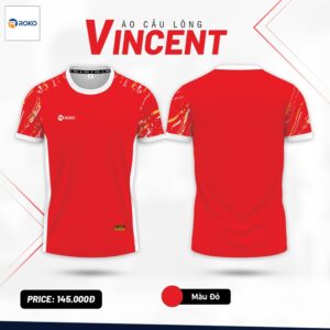 Áo cầu lông ROKO Vincent đỏ – Tối ưu hiệu suất vận động