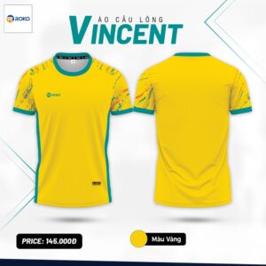 Áo Cầu Lông Roko Vincent Màu Vàng Năng Động