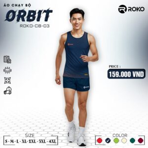 Áo chạy bộ ROKO ORBIT CB-03 – Màu xanh navy