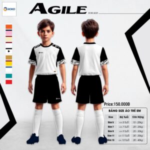 AGILE For Kid - Trắng Đen Năng Động