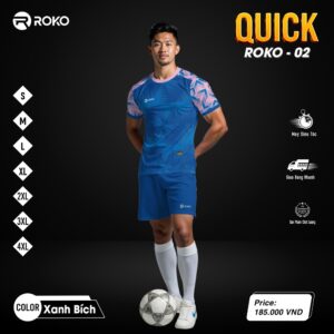 Áo Thể Thao QUICK ROKO-02 Màu Xanh Bích Năng Động