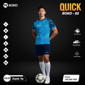 Bộ đồ thể thao ROKO QUICK 02 - Màu Xanh Ya