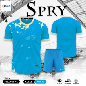 Bộ quần áo thể thao SPRY – ROKO màu xanh ya