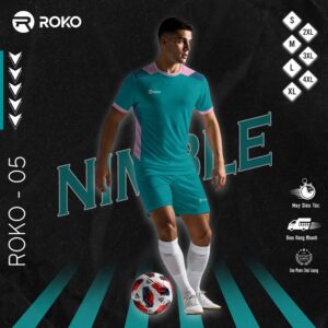 Áo thể thao ROKO-05 Xanh Ngọc – Phong cách & Hiệu suất cho mọi trận đấu