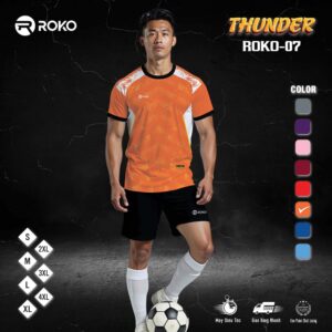 Áo Thể Thao ROKO Thunder ROKO-07 Màu Cam