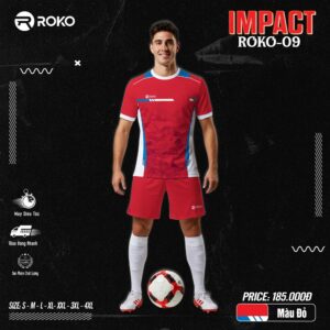 Áo Không Logo ROKO Impact ROKO-09 Màu Đỏ