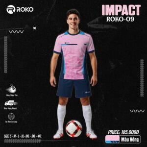 Áo Thể Thao ROKO-09 Impact Màu Hồng Pastel