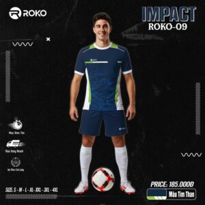Áo thể thao ROKO 09 Impact - Màu Tím than