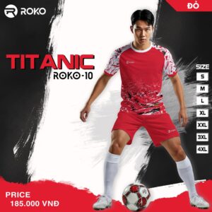 Áo Bóng Đá ROKO-10 Titanic Màu Đỏ