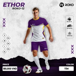Áo thể thao ETHOR ROKO-12 – Màu tím cá tính, nổi bật trên sân đấu