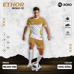 ROKO ETHOR ROKO-12 Vàng Đồng - Bộ Quần Áo Thể Thao Sang Trọng & Năng Động