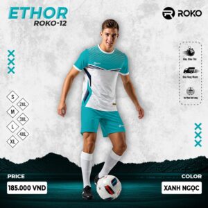 Bộ quần áo thể thao ROKO ETHOR ROKO-12 màu xanh ngọc