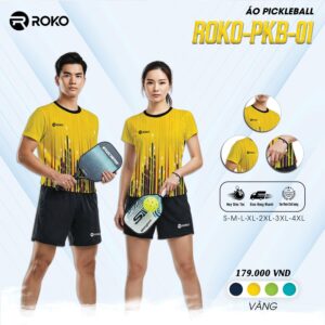 Áo Pickleball ROKO-PKB-01 Victory – Màu vàng năng động