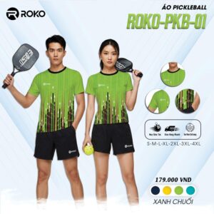 Áo Pickleball ROKO-PKB-01 Màu Xanh Chuối Nổi Bật