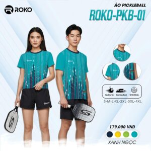 Áo Pickleball ROKO-PKB-01 Victory Màu Xanh Ngọc