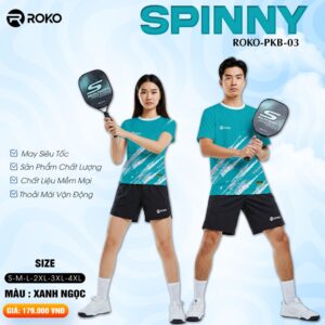 Áo Quần Thể Thao ROKO PKB-03 SPINNY Màu Xanh Ngọc